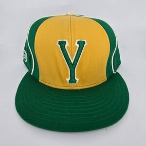 Stall & Dean Boston Yanks Fitted Hat Green Yellow Wool Blend Size 7 3/4 Cap